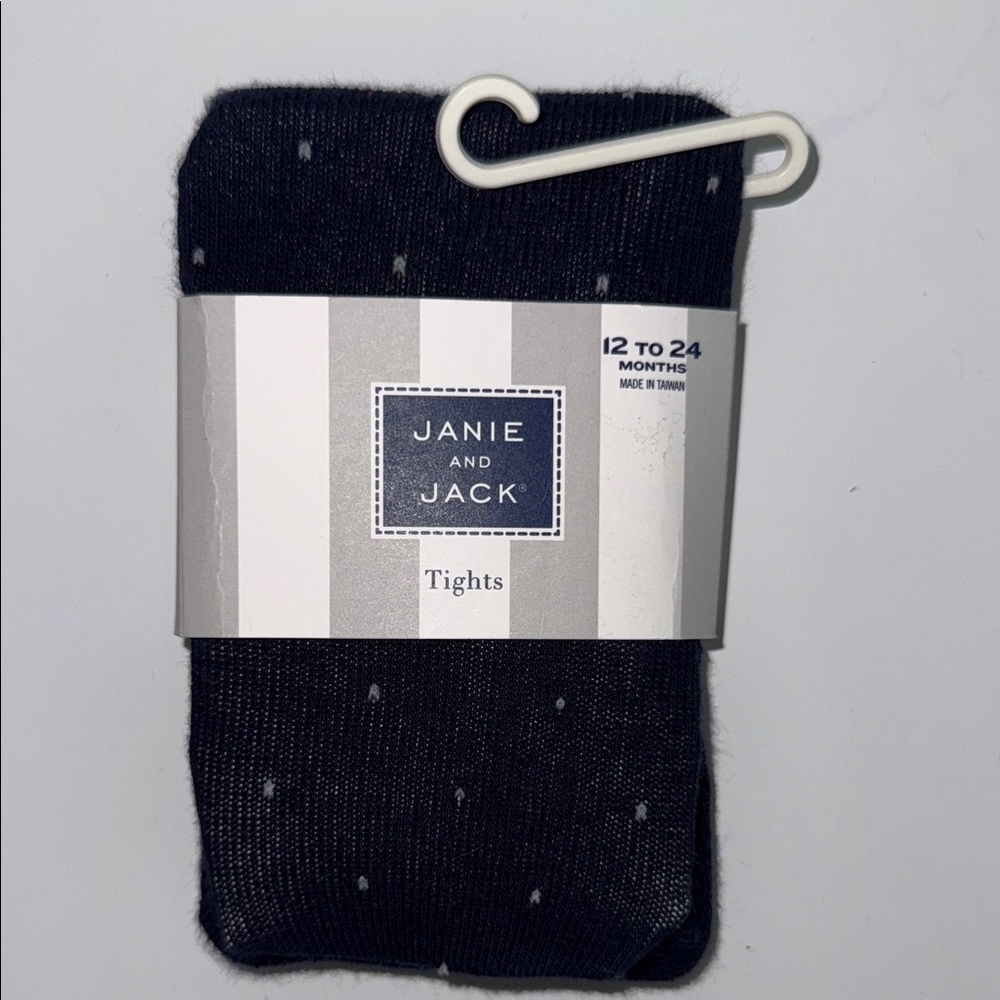 Janie and Jack Navy Tights